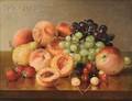 Robert Spear Dunning American 18291905 Tabletop Still Life with Fruit