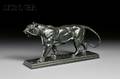 AntoineLouis Barye French 17961875 Tigre qui marche sur plinthe Walking Tiger On a Plinth