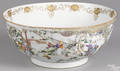 Large Chinese export porcelain punch bowl ca 1800