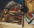 Andrei Hudiakoff RussianAmerican 18961985 Still Life with Fish