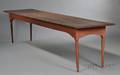 Shaker Pine and Maple Redwashed Work Table