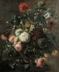 Attributed to Gerard Joseph Xavery Flemish 18th Century Elaborate Floral Still Life