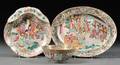Rose Mandarin Shrimp Dish Oval Platter and Small Bowl