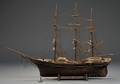 Wooden Model of a Threemasted Merchant Ship