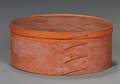 Shaker Bittersweetpainted Covered Oval Storage Box