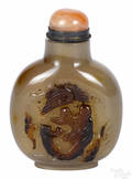 Chinese shadow agate snuff bottle