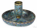 Chinese cloisonn chamberstick late 18th c