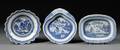 Three Blue and White Chinese Export Porcelain Serving Dishes
