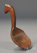 Indiancarved Maple Butter Paddle with Horse Effigy Handle
