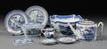 Eleven Blue and White Chinese Export Porcelain Items
