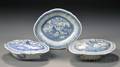 Three Canton Porcelain Serving Dishes