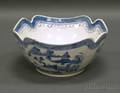 Canton Porcelain Cutcorner Bowl