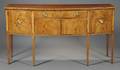 Federal Mahogany Veneer and Inlaid Bowfront Sideboard