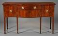 Federal Mahogany Inlaid and Flame Mahogany Veneer Sideboard