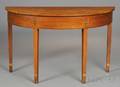 Federal Cherry Demilune Console Table