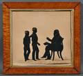 Family Group Silhouette Portrait