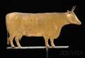 Molded Giltcopper Cow Weathervane