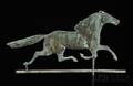 Molded Copper and Zinc Running Horse Weathervane