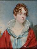 Attributed to Andrew Robertson British 17771845 Portrait Miniature of Mrs Elizabeth Gilmor Sherlock