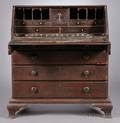 Chippendale Carved Walnut Slantlid Desk