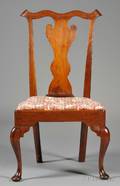 Queen Anne Carved Walnut Side Chair