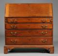 Chippendale Cherry Slantlid Desk