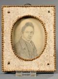 Thomas Hanford Wentworth AmericanCanadian 17811849 Portrait Miniature of a Young Man in a Micasurfaced Frame