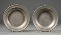Two Pewter Deep Dishes