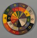 Polychromepainted Wheel of Chance
