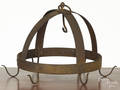 Wrought iron hanging pot rack