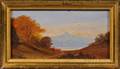 American School 19th Century Autumn View of Mt Chocura in the White Mountains of New Hampshire