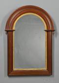 Gothic Walnut and Giltgessolined Mirror