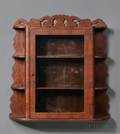 Walnut and Mahogany Veneer Wall Cupboard