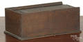 Pennsylvania walnut slide lid candlebox