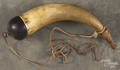 Carved powder horn