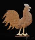 Howard Gilt Zinc and Copper Rooster Weathervane