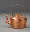 Small Copper Teapot with Engraved Presentation