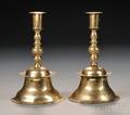 Near Pair of Brass Candlesticks