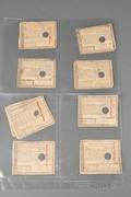 Nine Massachusetts Bay Paper Currency Notes