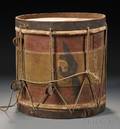 Painted Drum with Patriotic Decoration