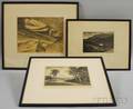 Three Works on Paper Asa Cheffetz American 18971965 In Deep Vermont
