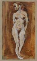 Aaron Bohrod American 19071992 Nude Model