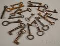 Nineteen Large Iron Door Keys