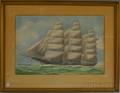 Edward John Russell American 18321906 Portrait of the Clipper Ship Romance of the Sea