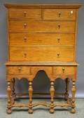 William  Marystyle Walnut High Chest of Drawers