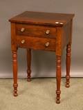 Late Federal Mahogany Twodrawer Work Table
