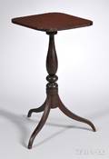 Federal Cherry and Mahogany Candlestand
