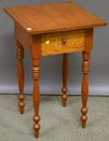Federal Maple and Birdseye Maple Onedrawer Stand