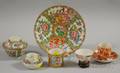 Six Chinese Export Porcelain Table Items