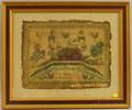 1845 Rebecca Elizabeth Pearce Needlework Sampler